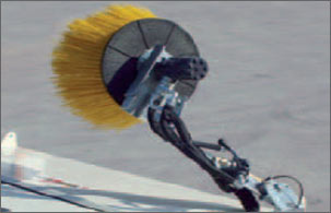 Particolare della spazzola.